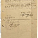 Attestation du Lieutenant-Colonnel, M. Achileas Makaritis